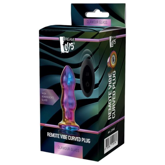 Glamour Glass - Radiant Wave Glass Anal Vibrator (Colorful)