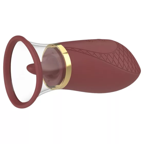 Dreamtoys Roxy - Suction & Lick Vibrator (Bordeaux)
