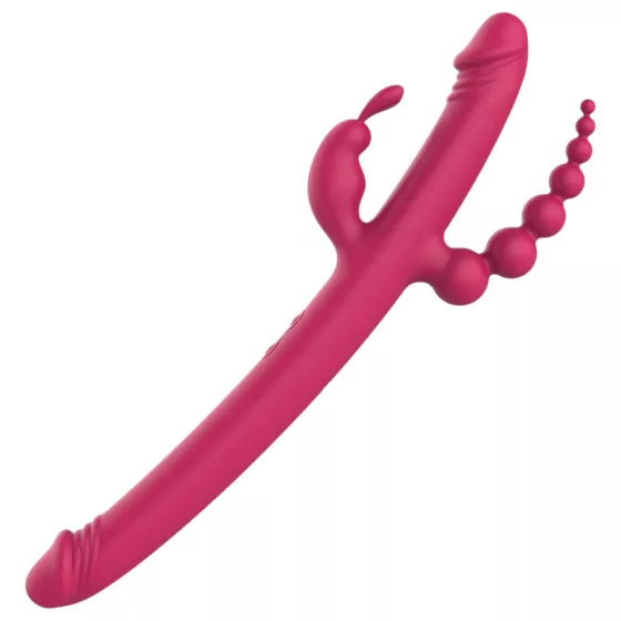Dreamtoys Anywhere Pleasure Vibe - Rechargeable 4-Arm Vibrator (Pink)