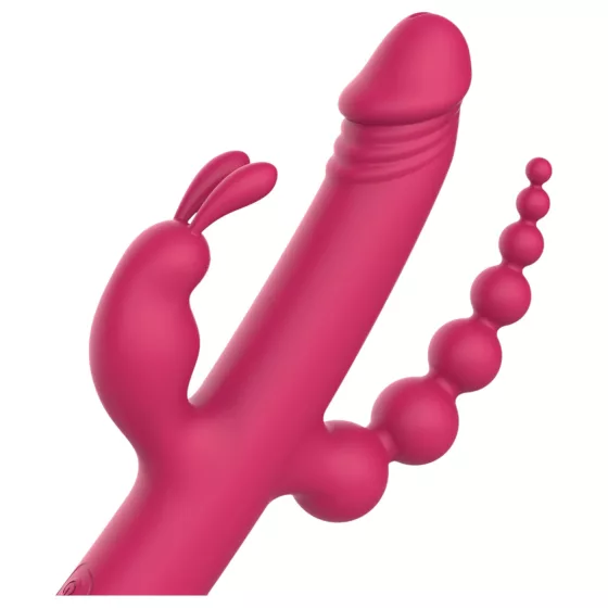 Dreamtoys Anywhere Pleasure Vibe - Rechargeable 4-Arm Vibrator (Pink)