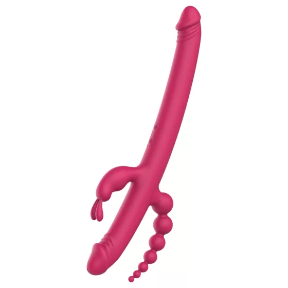 Dreamtoys Anywhere Pleasure Vibe - Rechargeable 4-Arm Vibrator (Pink)