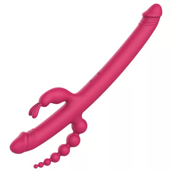 Dreamtoys Anywhere Pleasure Vibe - Rechargeable 4-Arm Vibrator (Pink)