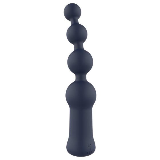 Startroopers Hubble - Rechargeable Beaded Anal Vibrator (Black)