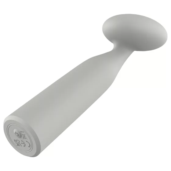 Nude Luna - Rechargeable Mini Wand Vibrator (Gray)