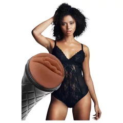 The Girl Next Door Marly - realistic vagina in case (brown)