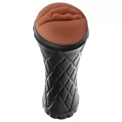 The Girl Next Door Marly - realistic vagina in case (brown)