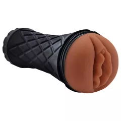 The Girl Next Door Marly - realistic vagina in case (brown)