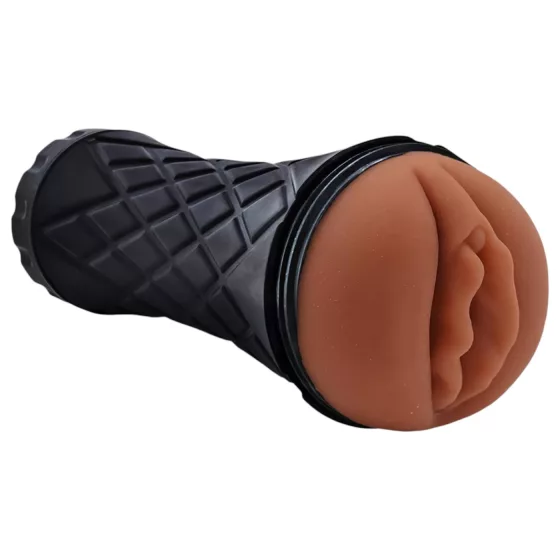 The Girl Next Door Marly - realistic vagina in case (brown)