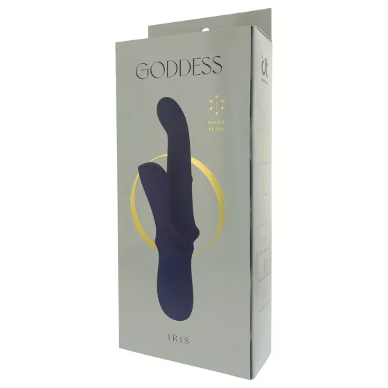 Goddess Iris - beaded clitoral-arm vibrator (blue)