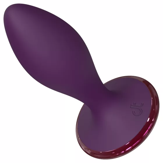 Glam - anal vibrator with remote control (purple)