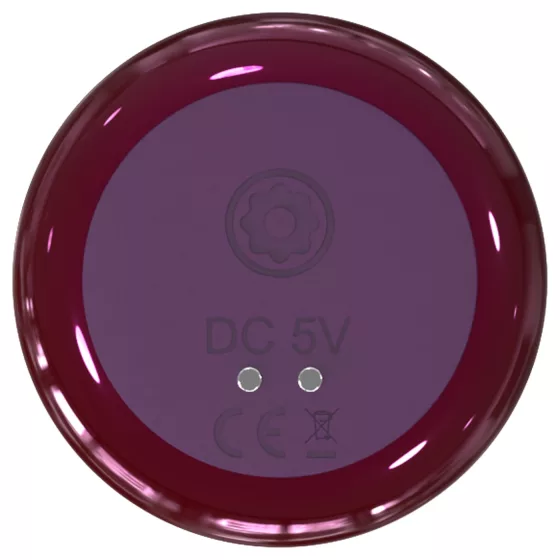 Glam - anal vibrator with remote control (purple)
