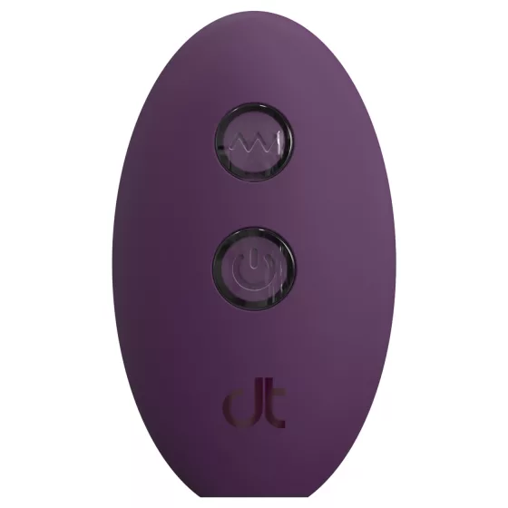Glam - anal vibrator with remote control (purple)