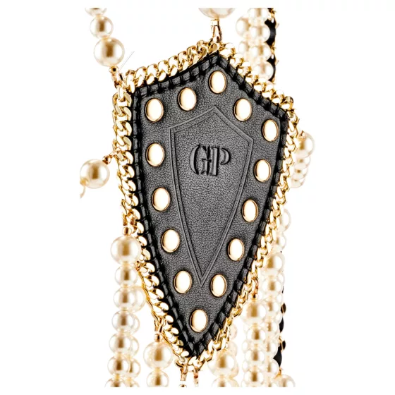 Guilty Pleasure Allure - collar and body chain set (black)