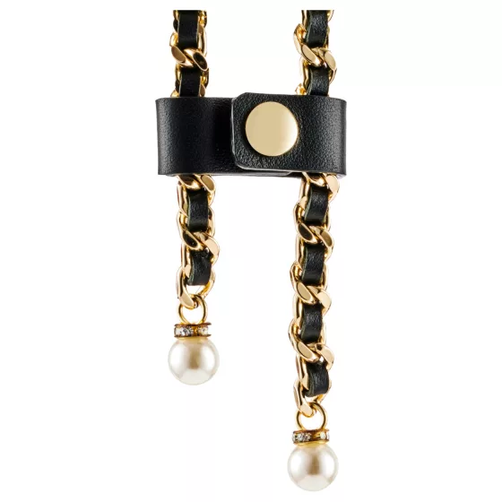 Guilty Pleasure Allure - collar and body chain set (black)
