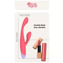   Dreamtoys Love Signal - Red G-Spot Vibrator with Clit Stimulator