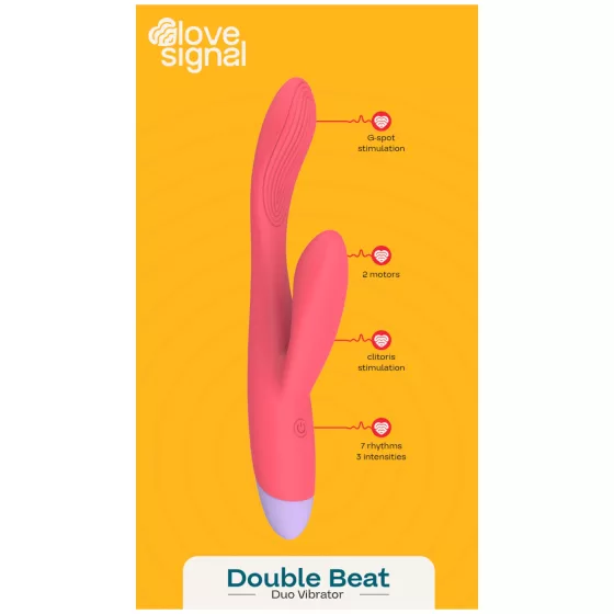 Dreamtoys Love Signal - Red G-Spot Vibrator with Clit Stimulator