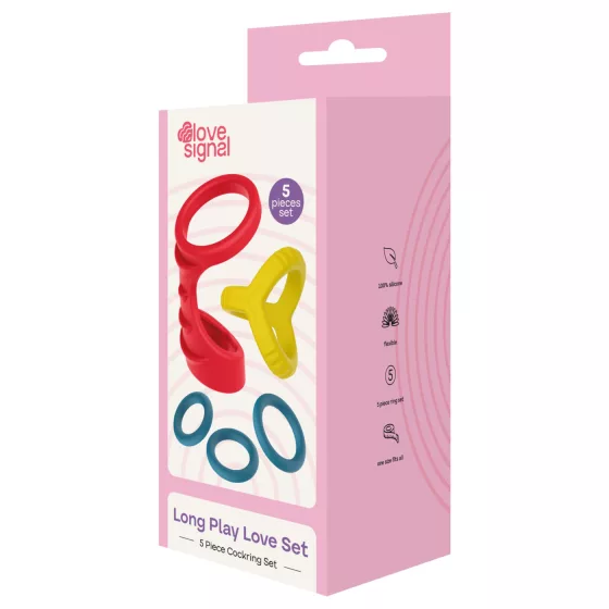 Dreamtoys Love Signal - penis ring set (multicolour)