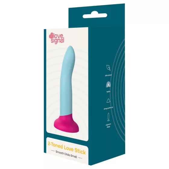 Dreamtoys Love Signal - two-tone silicone dildo small (blue)