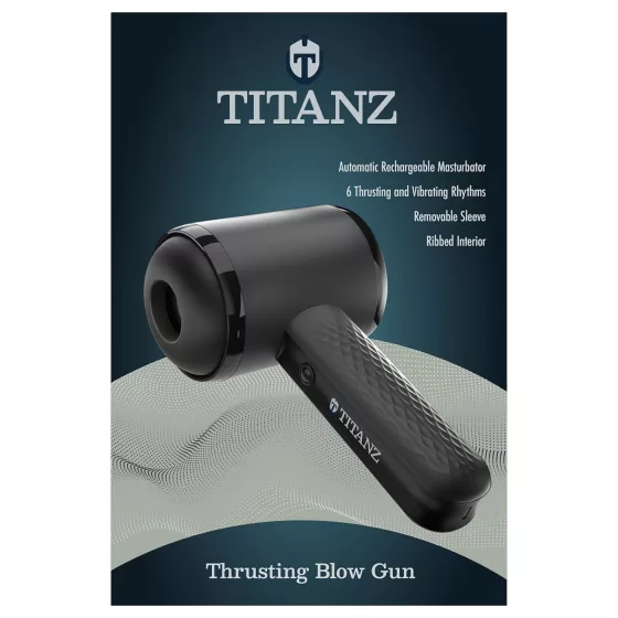 Titanz Thrusting Blow Gun - automatic masturbator (black)