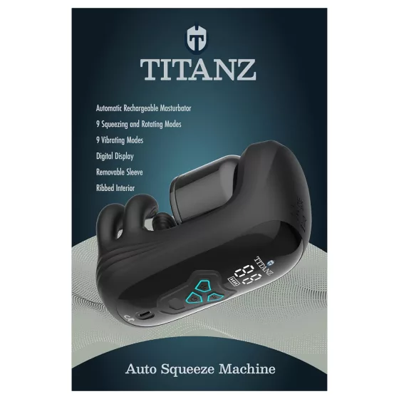 Titanz Auto Squeeze - automatic masturbator (black)