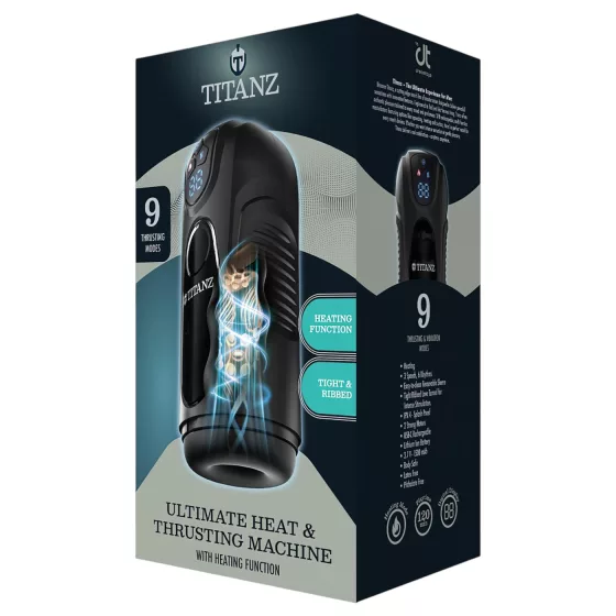 Titanz Ultimate Heat & Thrusting - automatic masturbator (black)