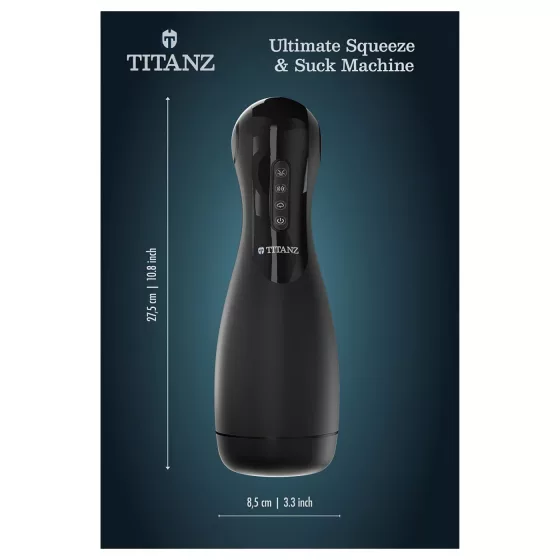 Titanz Ultimate Squeeze & Suck - automatic masturbator (black)