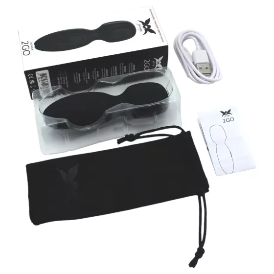 Pixey 2GO - rechargeable mini massager vibrator (black)