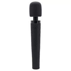 Pixey Deluxe Black Velvet - M‑size wand vibrator (black)