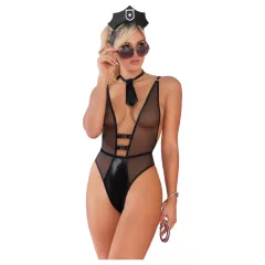   Zôf Police Desire - Policewoman Costume with Sheer Bodysuit (Black)