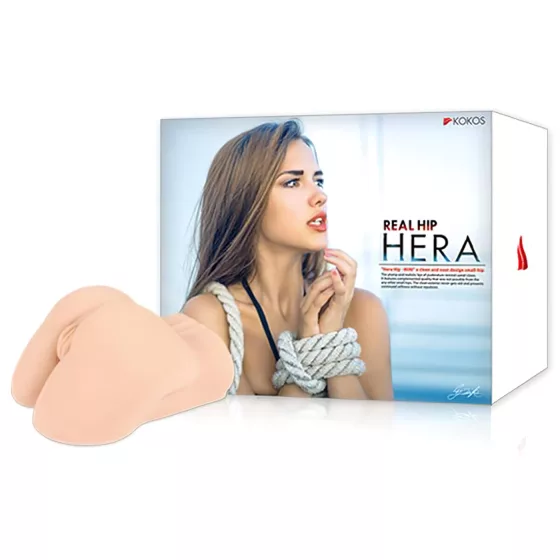 Kokos Hera - lifelike torso masturbator with vagina and anus (flesh‑coloured)