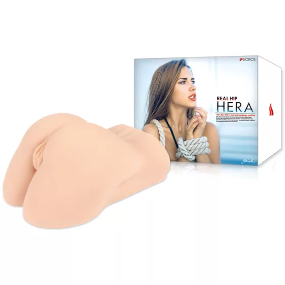 Kokos Hera - lifelike torso masturbator with vagina and anus (flesh‑coloured)
