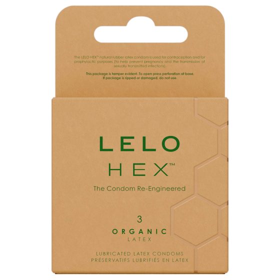 LELO Hex Organic - Luxury Condoms (3 Pack)