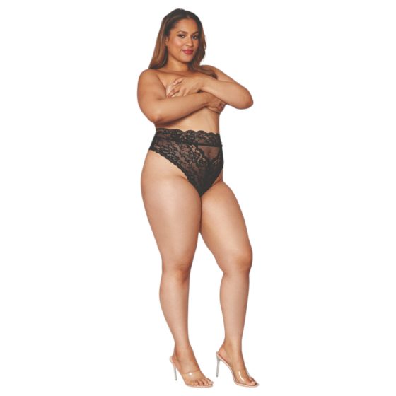 Dreamgirl - high-waist lace panty (black)