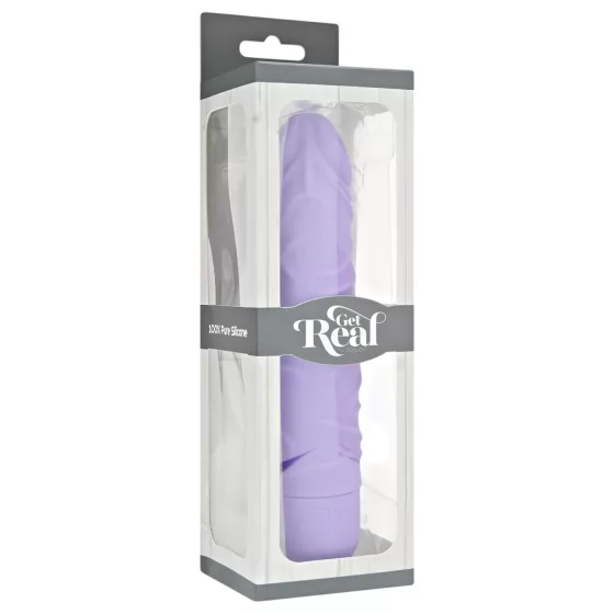 Classic Get Real - Lifelike Silicone Vibrator (Purple)