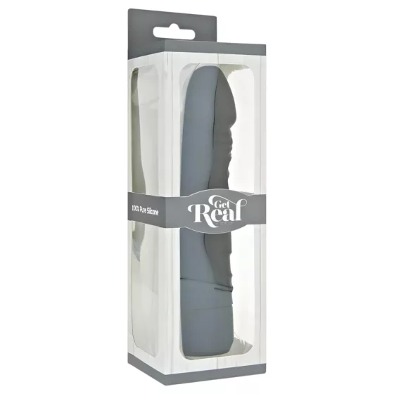 Classic Get Real - Realistic Silicone Vibrator (Black)