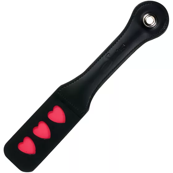 Sportsheets Impression - Black Heart Leather Paddle