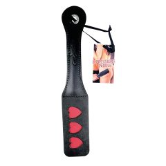 Sportsheets Impression - Black Heart Leather Paddle