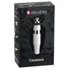 mystim Casanova - White Electro-Stimulation Wand Dildo