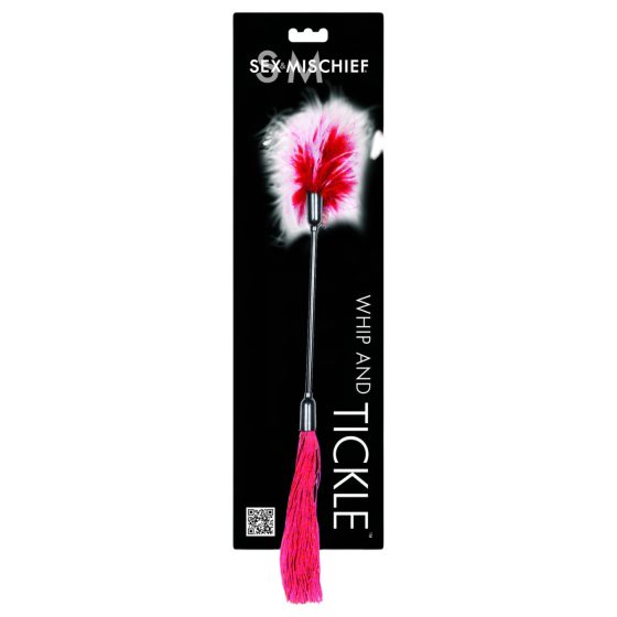 S&M - Dual Whip & Teaser (Red-White)