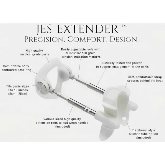Jes-Extender - Original Standard Penis Enlargement Device (Up to 24cm)