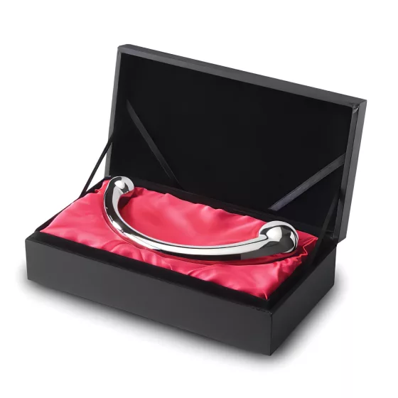 NJOY Pure Wand - anal hook dildo (silver)