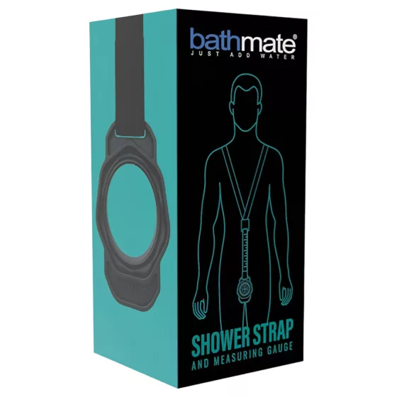Bathmate Shower Strap - pump holder measuring strap (black)