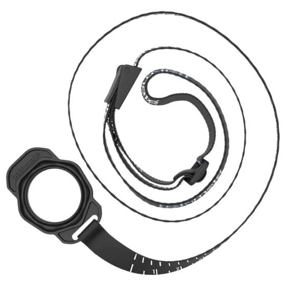 Bathmate Shower Strap - pump holder measuring strap (black)