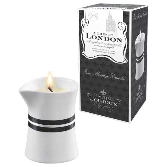Petits Joujoux London - Rhubarb Amber Massage Candle (120ml)