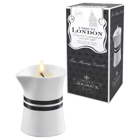 Petits Joujoux London - Rhubarb Amber Massage Candle (120ml)