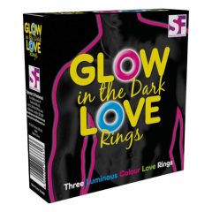 Love Rings - glow in the dark penis ring set (3 pieces)
