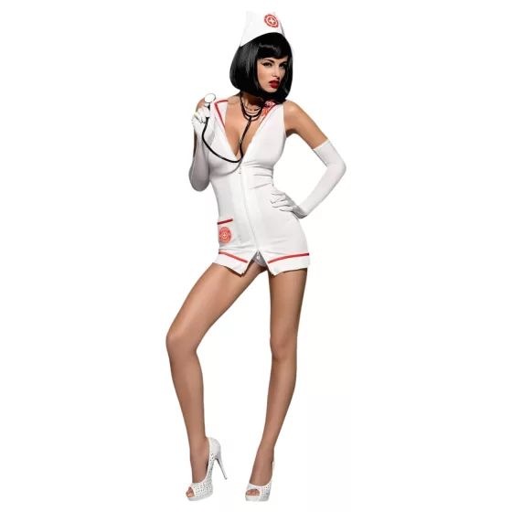 Obsessive Emergency - Nurse Costume Set - White (S/M)