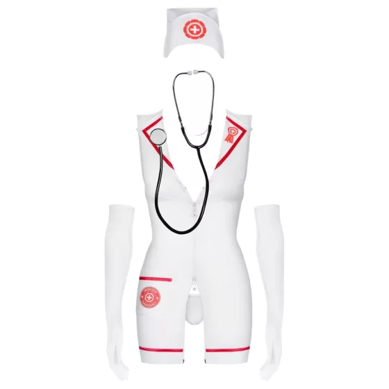Obsessive Emergency - Nurse Costume Set - White (S/M)