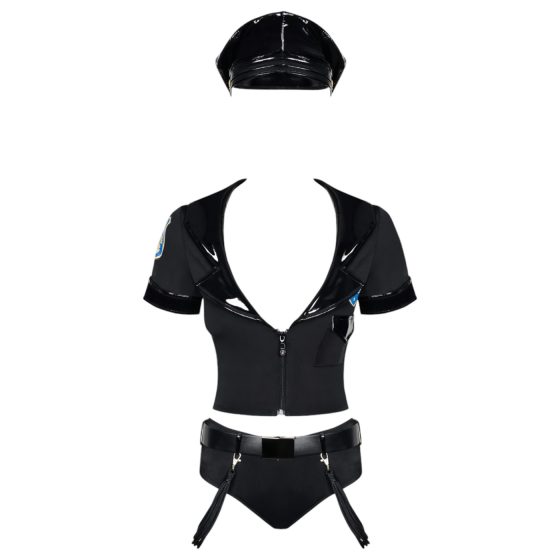Obsessive Police - Sexy Officer Costume Set (S/M)