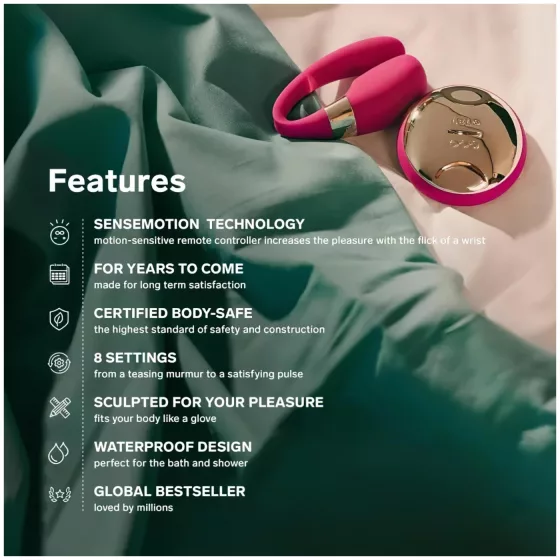 LELO Tiani 3 - Silicone Couple's Vibrator (Pink)